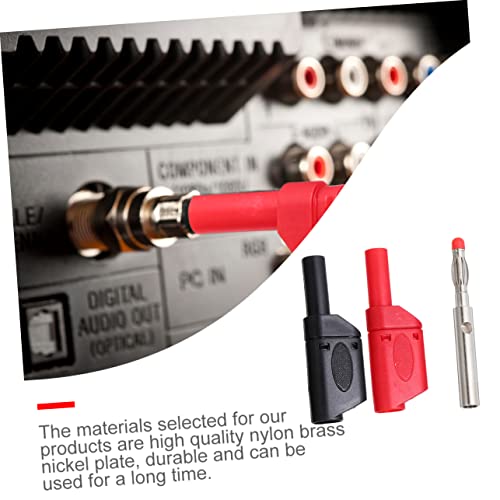 ULTECHNOVO 10 Pçs Plugue Banana Conectores De Fio Elétrico Conector De Plugue De Banana Plugues De B