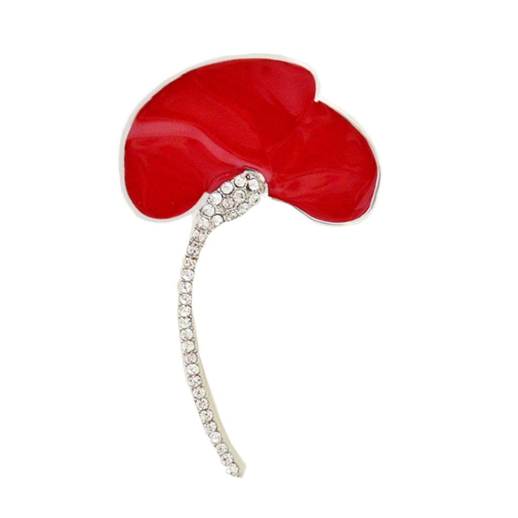 LOOM TREELOOM TREE Fashion Poppy Brooches Costume Lapel Pin Broches Pin Women Jewelry Accessory