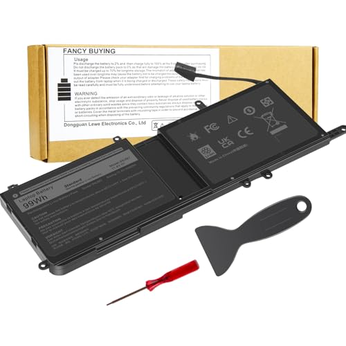 Image of 9NJM1 Battery Replacement for Dell Alienware 17 R4 R5 15 R3 R4 Alienware 15 2018 ALW17C-D1758 P31E P31E001 P31E002 P69F P69F001 P69F002, HF250 0HF250 0MG2YH 9NJMI 44T2R MG2YH 01D82 546FF HF25D 0546FF