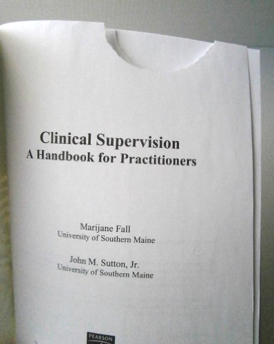 Clinical Supervision: A Handbook for Practitioners
