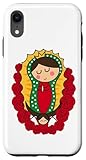 Morenita del Tepeyac Cartoon Santa María de Guadalupe Carcasa para iPhone XR