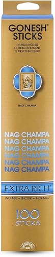 Miniatura 12 de Gonesh - Varillas de incienso perfumadas extra ricas - Varillas aromáticas no tóxicas de 10 pulgadas de combustión lenta - Jazmín - Paquete de 100