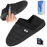 Heated Slippers, BIAL Unisex Electric Heating Pad for Feet, Rechargeable Battery Shoes Heat Foot Warmer Feet Warmer Winter Slipper Cold Weather Slippers for Men Women