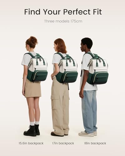Image of LOVEVOOK Laptop Backpack for Women, 15.6 Inch Work Business Backpacks Purse With Large Capacity, Waterproof Nurse Bag College Bookbag for School, Waterproof Casual Daypack for Travel