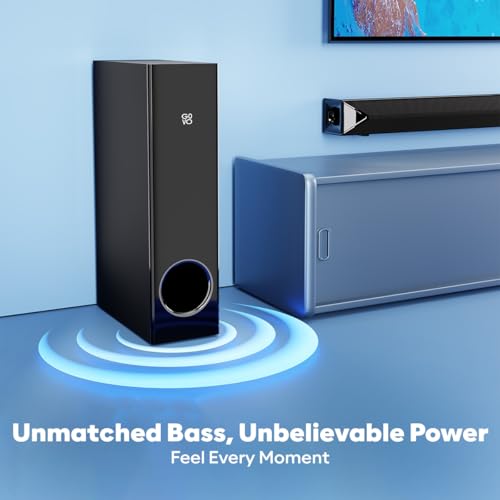 Image of GOVO GoSurround 955 Pro |320W Sound bar, True 5.1 Channel Home Theatre, Mega subwoofer, HDMI, Opt, AUX, USB & Bluetooth, 3 Equalizer Modes, Stylish Remote & LED Display (Black)