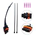 YouVbeen 4 Pin T-Bap Temp Baro Sensor Wires Pigtail Harnesses Repair Kit Fit for Polaris RZR Ranger Sportsman 700 750 800 EFI UTV ATV Replace 2875542 2878494