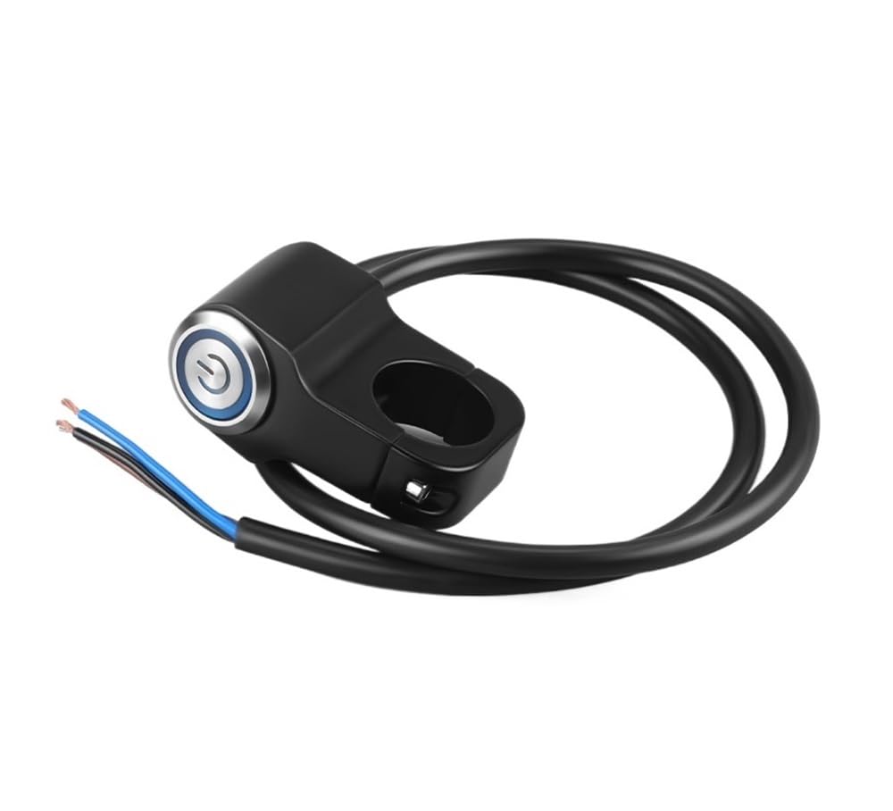 Commutateur Bouton Guidon Moto Interrupteur De Guidon pour Moto, 22 Mm, 7/8", Bouton d'alimentation pour Phares, Marche/arrêt, pour VTT, Sport, Tout-Terrain, Démarrage
