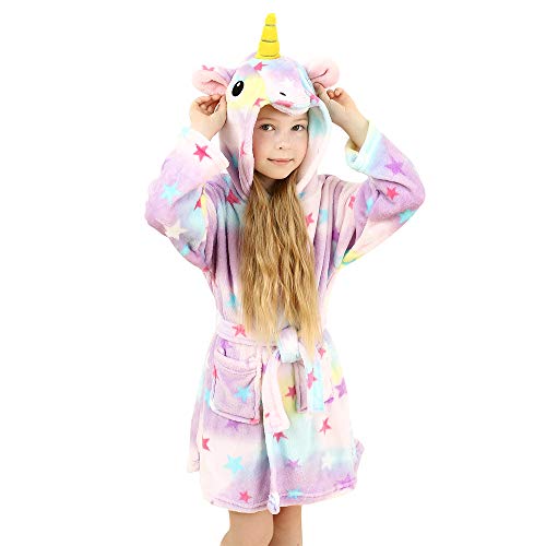 wgde toy Jouets pour Filles de 2-3 Ans, Douce Licorne Peignoir à Capuchon Vêtements de Nuit pour Enfants Licorne Jouets pour Filles de 2-3 Ans Cadeaux de Licorne pour Filles de 2-3 Ans