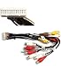 ASC Car Stereo RCA Audio Video Wire Harness Plug for select Pioneer / Premier 24 Pin Aftermarket DVD Nav Radio CDP1091, CDP1143 AVIC-D3 AVIC-F900BT AVIC-F90BT AVIC-F9115BT + more