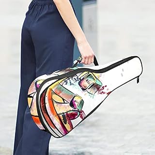 Sac à dos tendance pour ukulélé - Motif pois colorés - Pour concert soprano - Avec sangles réglables – Image 6
