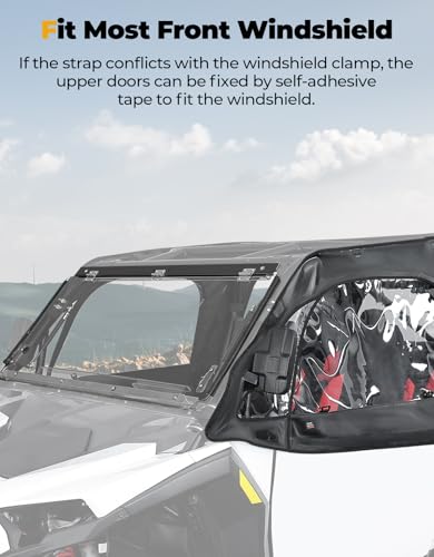 image for KEMIMOTO XP 4 1000 Soft Cab Enclosure Upper Doors Compatible with 2024