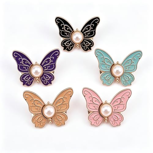 Bekecidi Bouton Papillon Clipsable en Alliage 3,5 x 2,8 CM Usage Universel