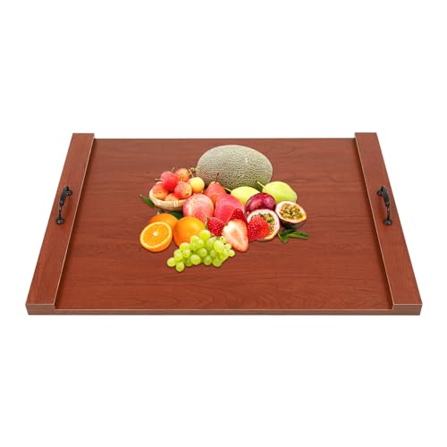 Noodle Board Stove Covers with Handles, 30"L x 22"W Wood Stove Cover for Gas and Electric Stoves, RV Stove Top Cover and Sink Cover Space Saving Kitchen Decorative Tray for Versatile Uses (Brown) -  Beuioslyr