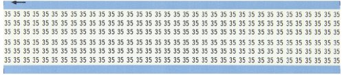 Marque-pages Brady WM-35-PK vinyle B-500 repère câble chiffre 35