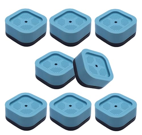Image of 3-Inch Stackable Bed Risers & Adjustable Furniture Leg Extenders.Anti-Slip, Vibration-Absorbing Beds,Desks, Sofas,Tables,Chairs Refrigerators Noise Cancelling,Washing Machine Pads (Pack of 8)