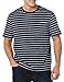 Amazon Essentials Mens T-Shirts, Regular-Fit, Short-Sleeve Crewneck Pocket, Pack of 2, Grey Heather/Navy Stripe, XX-Large