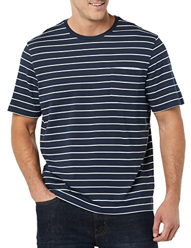 Image of Amazon Essentials Men's Short-Sleeve Crewneck Pocket T-Shirts, Pack of 2