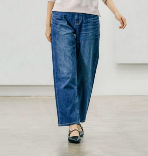 GLOBAL WORK GOOD デニムストレートパンツ XS ブルーのサムネイル