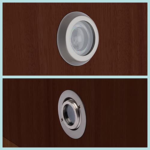 Image of Plantex Door Eye /Eye Hole for Main Door /Door Eye Viewer /Eye Viewer for Safe Secure Home /Office /Hotel - (Satin)