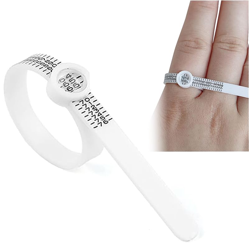 Ringgrößen-Messer mit Lupe | Präzises Maßband 41-76 flexibel ablesefreundlich