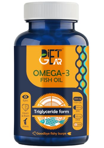 Image of 2X Double Strength Omega 3 Fish Oil Capsules 2000 mg omega 3, 360 mg EPA and 240 mg DHA - Re-Esterified Triglyceride Form for Optimal Absorption, No Fishy Burps - 30 Capsules