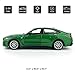 1:34 Scale 2022 EV i4 M50 Model Toy Car Metal Diecast Toy Vehicle, Doors Open, Light Sound, Pull Back, Toys for Boys Kids Gifts, Men Collection, Home Office Décor, Green