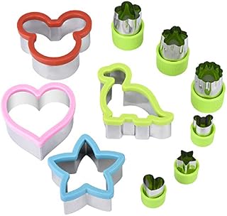 Hhyn Sandwich Cutters Set for Kids, Mickey Mouse, Dinosaur, Star, Heart Shapes