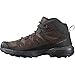Salomon X Ultra 360 Leather Mid Gore-Tex Scarpe Impermeabili da Trekking da Uomo, Stabilità, Grip, Protezione Totale dalle intemperie, Dark Earth Delicioso Castlerock, 42 EU