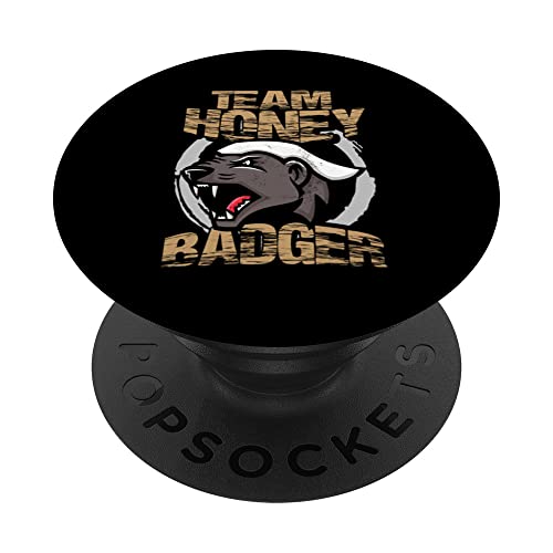 Tejón de miel del equipo | Aficionados de los animales | Amante del tejón de miel PopSockets PopGrip Intercambiable