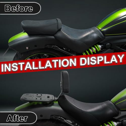 Xitomer Luggage Rear Rack Driver Backrest Fit for Vulcan S 650 VN650 2015-2025 Motorcycle Rack Motorcycle Rack Luggage Rack - Thumbnail 5
