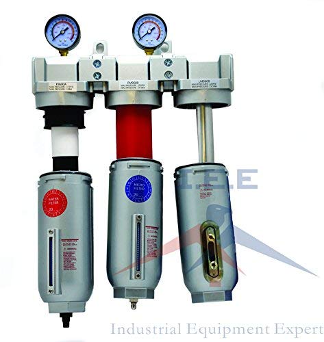 3/4" Inline Compressed Air Filter Desiccant Dryer Moisture Separator Trap Combo - Thumbnail 4