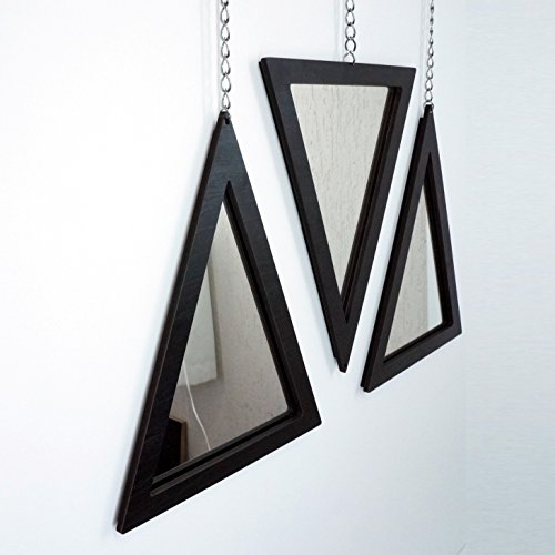 Trio Espelho Triângulo Crie Casa Preto