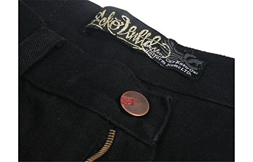 Men's Loose Black Hip Hop Baggy Denim Jeans Pants4