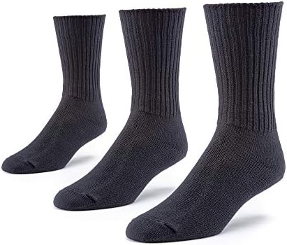 Maggie's Organics Cotton Crew Sock Tri-pack,Black,9-11