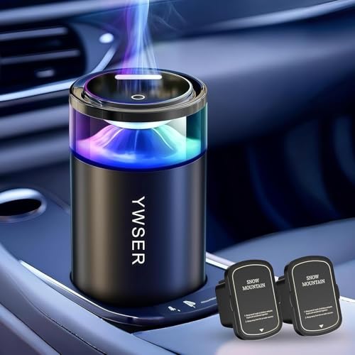 Image of Smart Car Air Freshener, Car Air Freshener Diffuser with Starry Sky Projection and 50ml Perfume, Auto On /Off Intelligent, 3 Mode Adjustable Rechargeable Aroma Diffuser (Freesia)