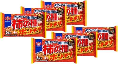 【まとめ買い】亀 田製菓 亀 田の柿の種 辛旨ホットチリ 164g(6袋入) ×6袋 大袋 柿の種 つまみ ビールに合うのサムネイル