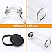 Encheng 8 oz Glass Bottles,Reusable Glass Water Bottle With Airtight Lids,Vintage Drinking Jars for Smoothies, Kombucha,Tea,Juicing Bottles Beverage Milk Bottle With Caps,Liquid Storage Jars 30pack