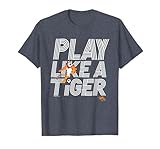 Kelloggs Tony spielt wie EIN Tiger Football Frosted Flakes T-Shirt, Herren, Blau Meliert, XXL