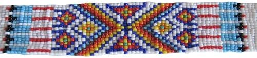 Glass Beaded Strips 3 Sizes Beadwork Tribal Native Crafts POW Wow Regalia S3 (5 x 1) image 4