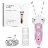 Women Facial Threading Hair Removal, USB Rechargeable Electric Beauty Epilator Trimmer Cotton Threading for Women, Chin, Lip, Arms, Legs, Cotton Thread