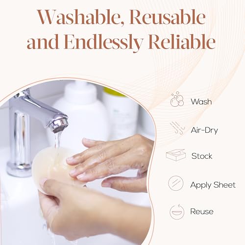 Medical Grade Nipple Covers for Women Reusable Silicone Adhesive Pasties Invisible Sticky Covers Travel Case3