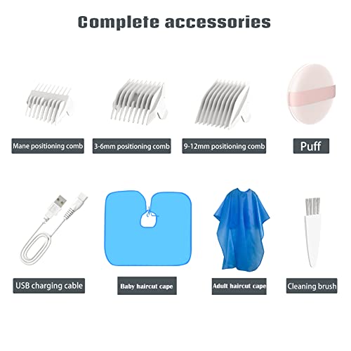 Electric Hair Clippers For Men & Kids Vacuum Auto Sucking Snipped Haircut Kit, Cordless Hair Trimmer Waterproof & Usb Rechargeable #TOP1