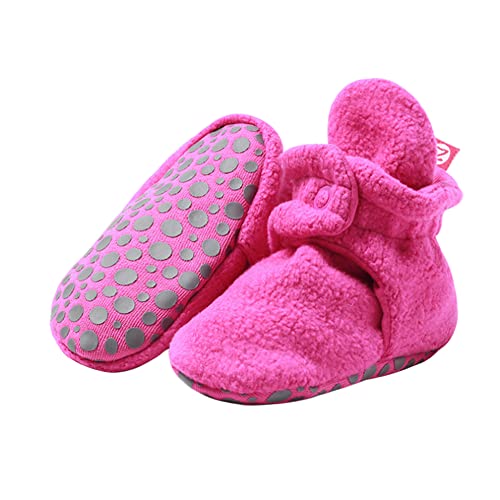 Zutano Unisex Cozie Fleece Baby Booties With Grippers, Baby Essentials, Fuchsia, 18 Months Infant #TOP3