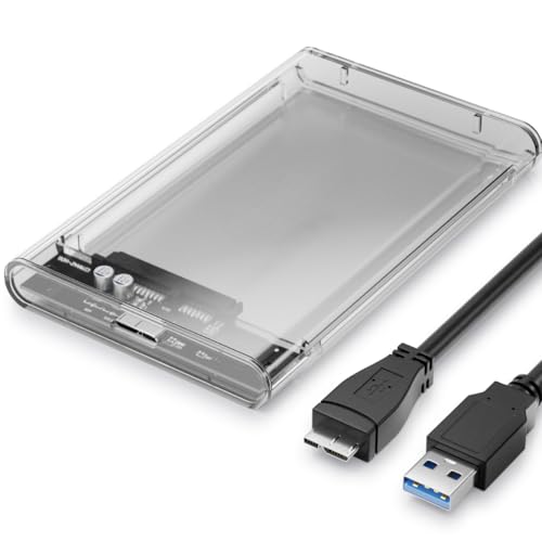 Case Externa Para HD Transparente Alta Velocidade e Conexão USB 3.0 Transmissão de 6gbps Sata 3 Supo