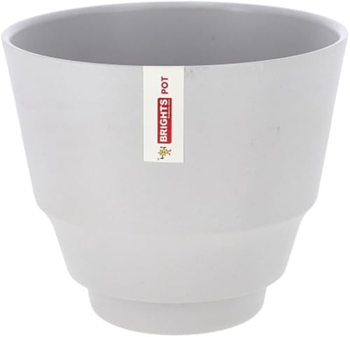 Garden Polypropylene Oval Plant Pot 19.5 x 10 x 16.5CM Light Grey