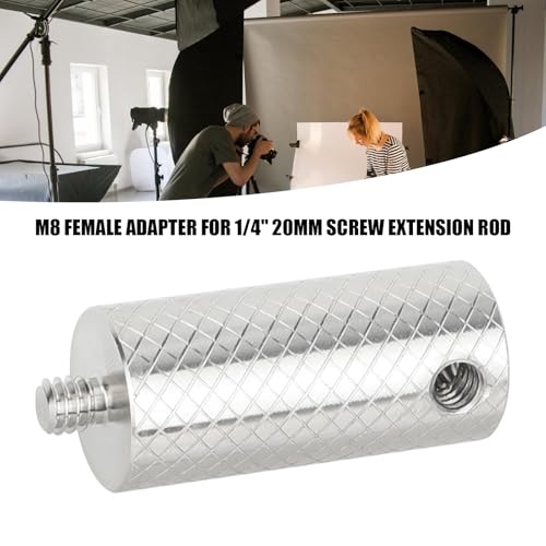 Tornillo 1/4 macho de acero inoxidable contra desgaste de roscas en accesorios fotográficos 2