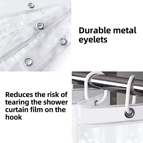 NEUSID Tenda da doccia 180 x 200 cm, antimuffa