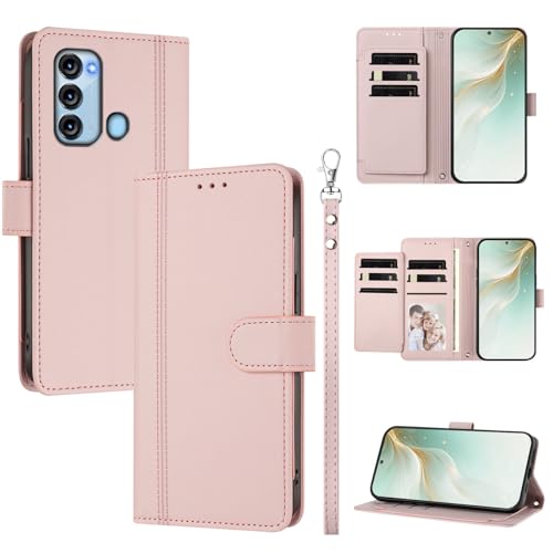�X�}�z�P�[�X �Ή��@�� for itel S17 4G / P38 4G,�Ή��@�� for itel Vision 3 �X�}�z�P�[�X�y�E�H���b�g�f�U�C�� �f���A���J�[�h�X���b�g �L���b�V�� �t���b�v���X�^���h �����h�~�zPink