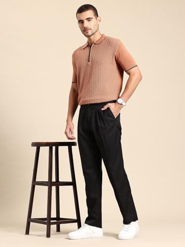 Image of Armisto Men's 100% Cotton Fancy Party Polo T-Shirt /Neutral Colour