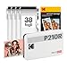 KODAK Mini 2 Retro 4PASS Stampante Fotografica Portatile (5.3x8.6cm) + Pacchetto con 38 Fogli, Bianco